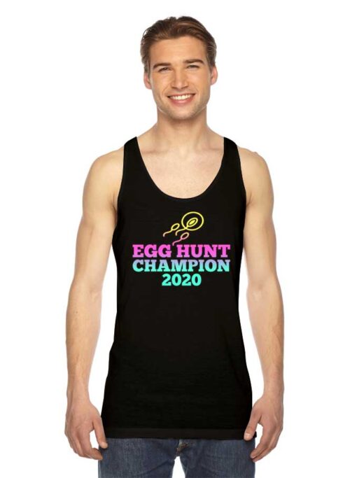 Man Of Egg Hunt Champion 2020 Easter Pregnant Tank Top