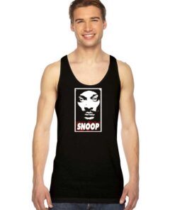 Obey Snoop Dogg Face Art Logo Tank Top