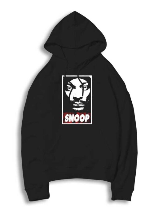 Obey Snoop Dogg Face Art Logo Hoodie