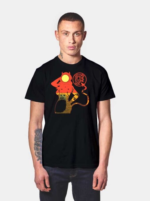 Queens Of The Stone Age Sunset Devil Girl T Shirt