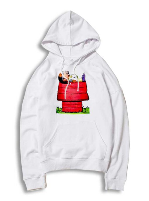 Snoop Dogg Lying Smoking Red House Hoodie