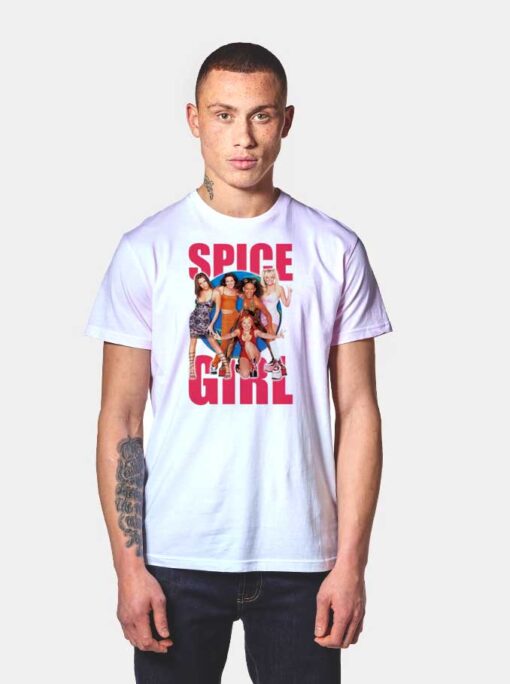 Spice Girl Retro Girl Band Group T Shirt