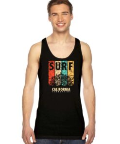 Surf California Summertime Flower Logo Tank Top