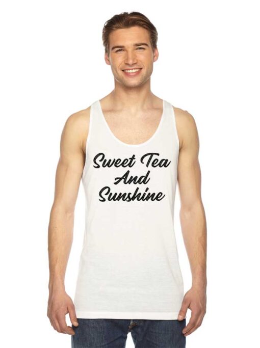 Sweet Tea And Sunshine Quote Tank Top