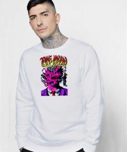 Tame Impala Creepy Pink Alien Head Sweatshirt