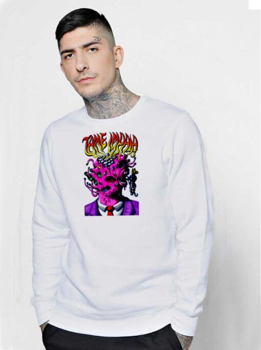 Tame Impala Creepy Pink Alien Head Sweatshirt