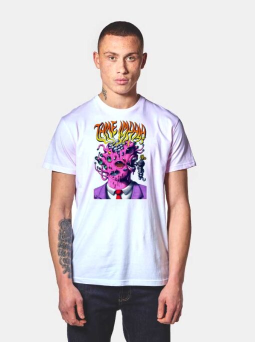 Tame Impala Creepy Pink Alien Head T Shirt