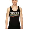 Texas Rainbow Stripes Logo Vintage Tank Top