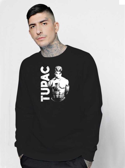 Tupac Shakur Thug Life Holding Pistol Sweatshirt