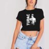 Tupac Shakur Thug Life Holding Pistol Crop Top Shirt