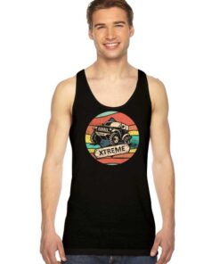 Vintage 4WD Offroad Car Extreme Logo Tank Top