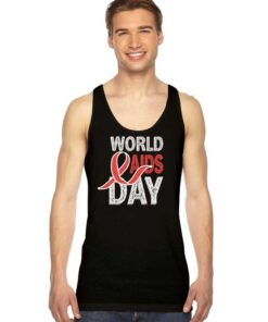 World Aids & HIV Day Retro Logo Tank Top