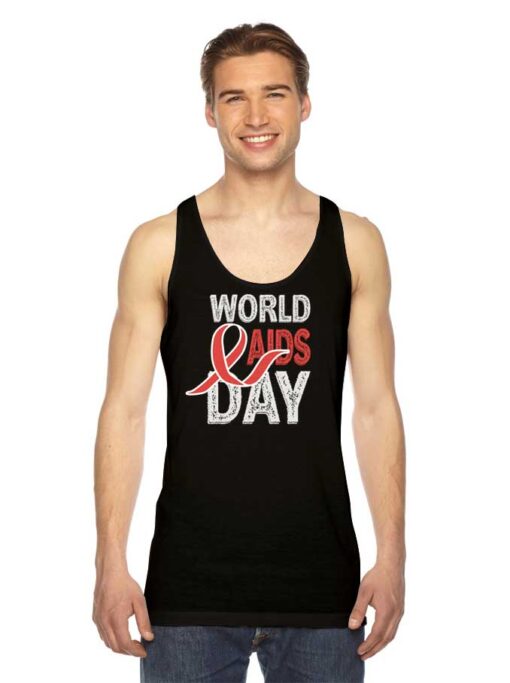 World Aids & HIV Day Retro Logo Tank Top