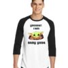 Yoooh Hello I Am Baby Yoda Quote Raglan Tee