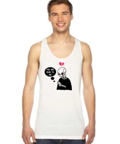 You're Dead To Me Broken Heart Skeleton Tank Top