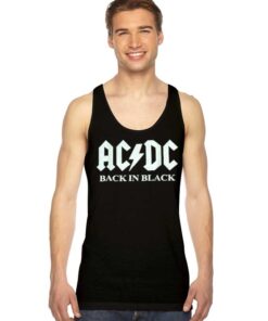 ACDC Band Back In Black Logo Tank Top