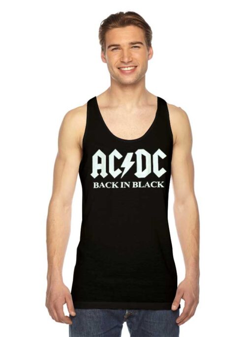 ACDC Band Back In Black Logo Tank Top