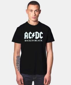 ACDC Band Back In Black Logo T Shirt