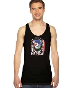 Abraham Lincoln The America Flag Tank Top