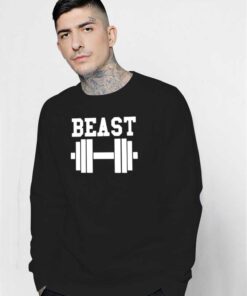 Beast Gym Dumbell Cute Couple Sweatshirt