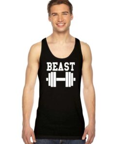 Beast Gym Dumbell Cute Couple Tank Top