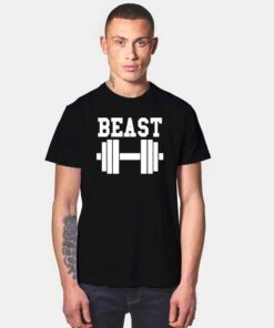 Beast Gym Dumbbell Cute Couple T Shirt