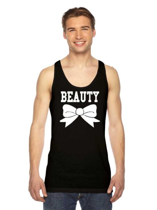 Beauty Hair Ribbon Cute Couple Tank Top