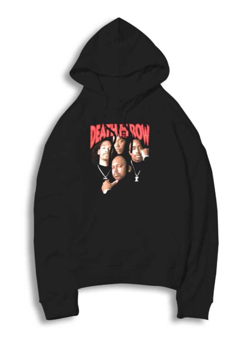 Death Row Records Old School Rapper Hoodie