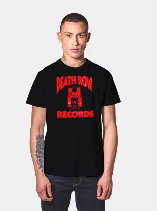 Death Row Records Red Electric Chair T Shirt