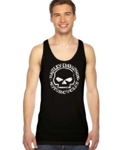 Harley Davidson Motorcycles Skull Logo Tank Top