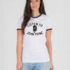 Listen To John Prine Microphone Logo Ringer Tee