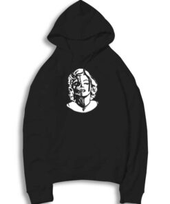 Marilyn Monroe Undead Skull Face Hoodie