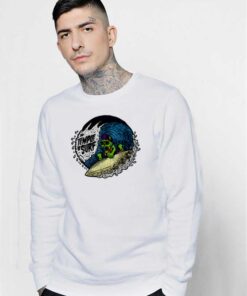 The Temple Of Surf Skeleton Surfing Sweatshirt