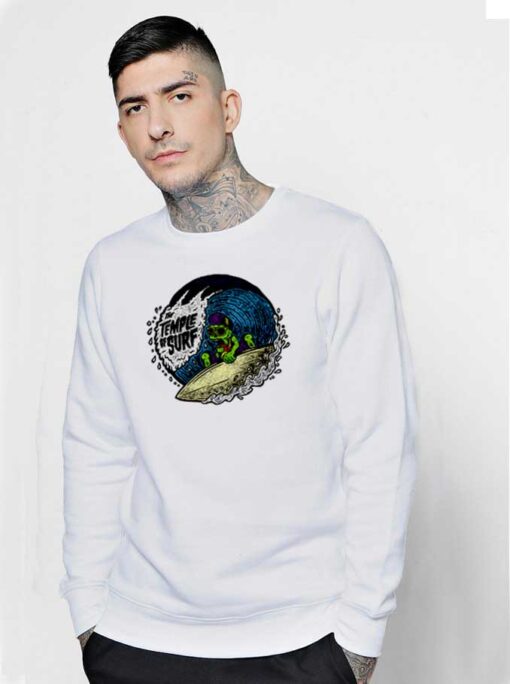 The Temple Of Surf Skeleton Surfing Sweatshirt