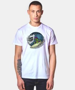 The Temple Of Surf Skeleton Surfing T Shirt