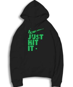 Weed Just Hit It Nike Logo Parody Hoodie