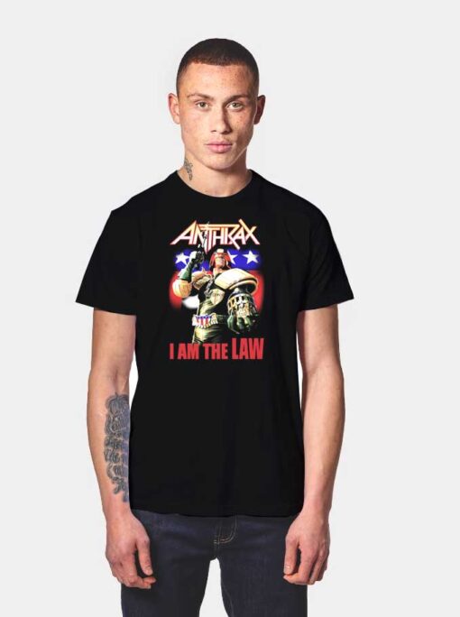 Anthrax I Am The Law Band America T Shirt