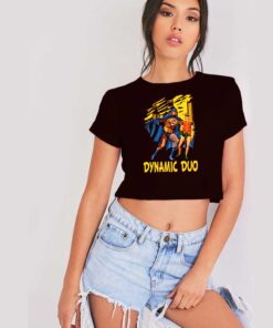 Batman Classic Dynamic Duo Heroes Crop Top Shirt