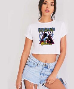 Def Leppard Hysteria Band Logo Crop Top Shirt