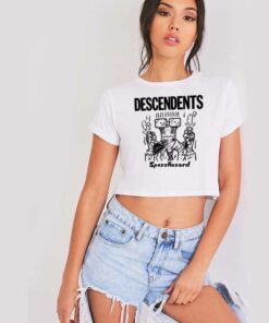 Descendents Spazz Hazard Band Crop Top Shirt