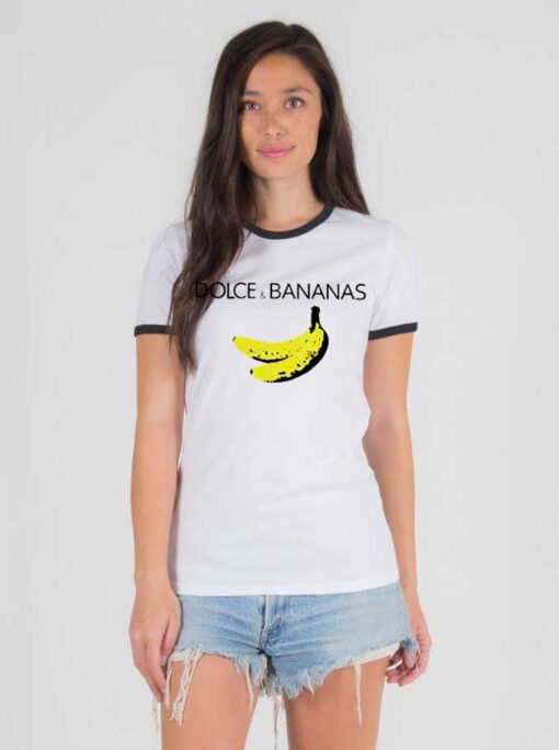 Dolce And Bananas Art Ringer Tee