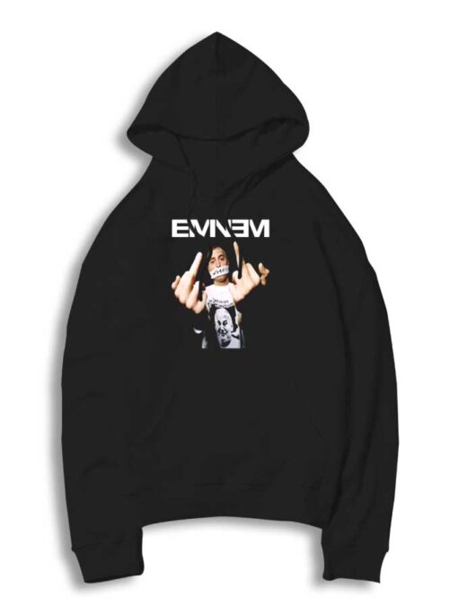 Eminem Middle Finger Rapper Hoodie