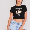 Eminem Middle Finger Rapper Crop Top Shirt