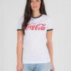 Enjoy Coca-Cola Soda Soft Drink Ringer Tee