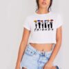 Friends Umbrella Tv Series Movie Illustration Crop Top Shirt