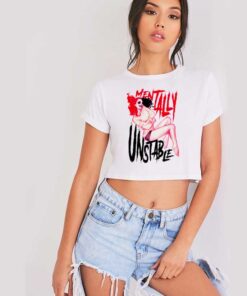 Harley Quinn Mentally Unstable Mind Crop Top Shirt