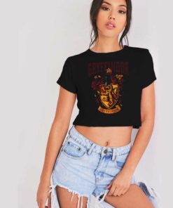 Harry Potter Gryffindor House Badge Crop Top Shirt