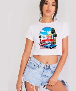 In N Out Burger Store Crop Top Shirt