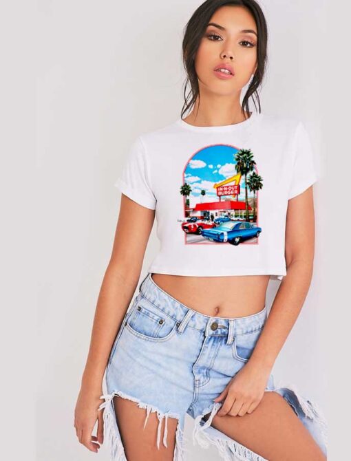 In N Out Burger Store Crop Top Shirt