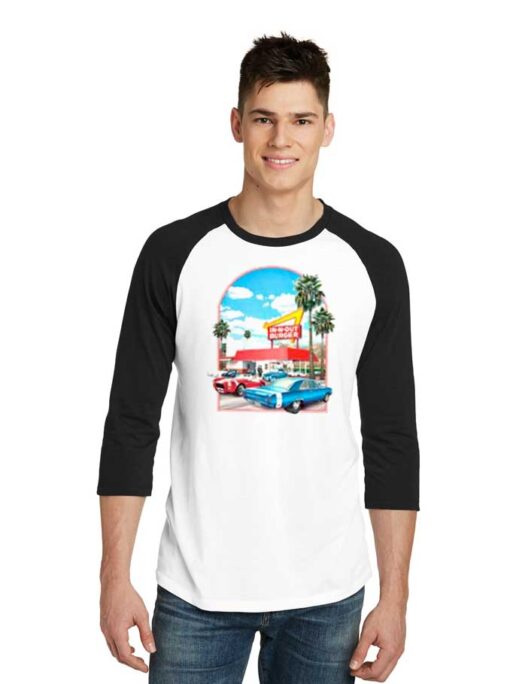 In N Out Burger Store Raglan Tee